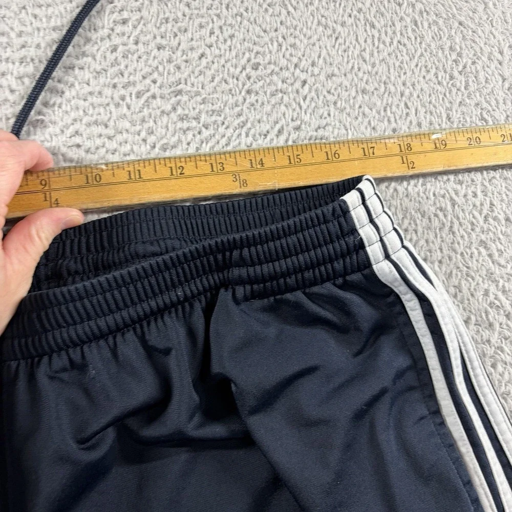Vintage Adidas Track Pants Mens 2x XXL Navy Blue Stripe‎ Poly Dazzle